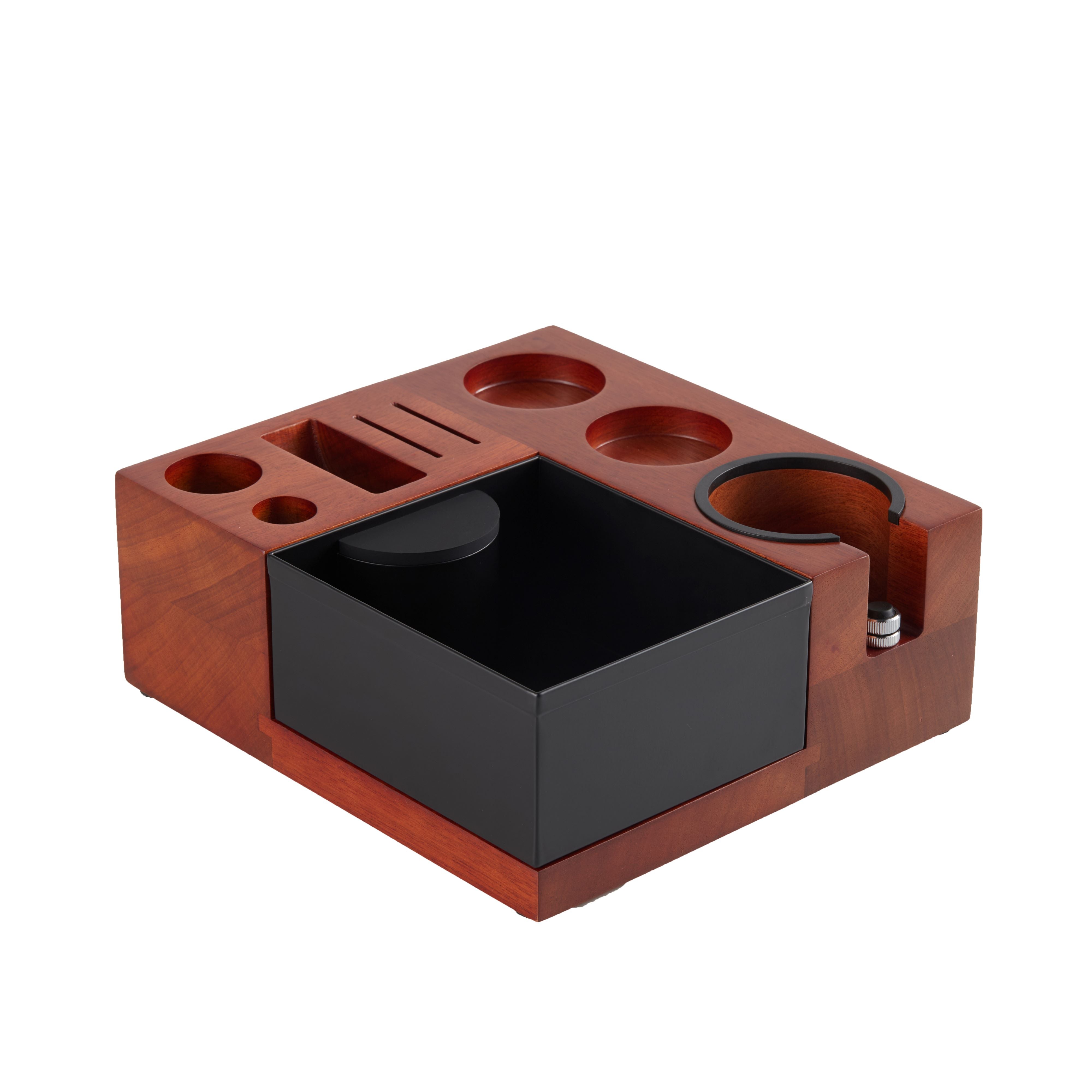 BC Mahogany Tamping Station & Knock Box W2